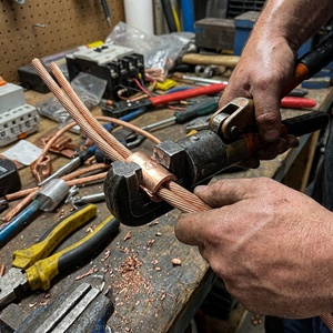 Connecteurs de mise à la terre à <span class=keywords><strong>sertir</strong></span> en cuivre de type C, bornes de serrage de fil étamées, certifiés CE ROHS, tension nominale 1000V, pour applications électriques sécurisées - Product Image 6