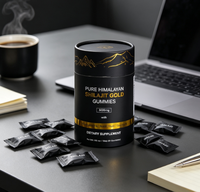 OEM 60 Gummies Pure Himalayan Shilajit Gold Gummies 3000mg Ashwagandha Black Energy Support Complément Alimentaire