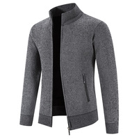 Özel Logo Tasarımlı Kışlık 3D Desenli Balıkçı Yaka Kardigan Ceket İşlemeli Erkek Slim Fit Polyester/Pamuk Örme Kazak