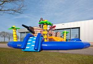 Piscine gonflable et parc aquatique mobiles géants commerciaux de Pirateship de <span class=keywords><strong>Waterworld</strong></span> avec le matériel de PVC de 0.55mm et la capacité> 1000KGS - Product Image 3