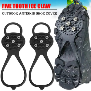 Crampones Antideslizantes Unisex para Hombre con 5 Dientes para Zapatos, Agarres de Hielo, Púas para Nieve, Cubiertas Antideslizantes para Escalada y Senderismo - Product Image 3