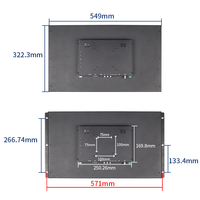 23.8/24 pouces 1920*1080 Surveillance de la production industrielle OEM ODM écran IPS moniteur tactile capacitif Widesreen