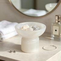 Diffuseur d'arômes en marbre naturel sculpté à la main de luxe, bol d'aromathérapie pour huiles essentielles, décoration de bureau, maison, hôtel