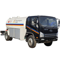 Camion de ravitaillement Autogas Bobtail à conduite à droite avec réservoir GPL de 8000 litres pour l'exportation au Botswana