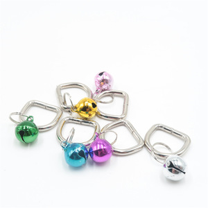 Clochettes rondes électroplaquées 6mm 8mm 10mm 12mm 14mm 16mm 18mm 20mm Accessoires décoratifs de Noël Artisanat Métal Fer forgé - Product Image 2