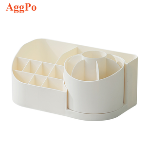 Cosmétiques boîte <span class=keywords><strong>de</strong></span> <span class=keywords><strong>rangement</strong></span> <span class=keywords><strong>rotative</strong></span> commode bureau multi grille porte-brosse maquillage brosse ombre à paupières rouge à lèvres <span class=keywords><strong>étagère</strong></span> - Product Image 1