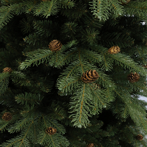 ZY Brand China Manufacturer Popular 7FT Luxury Durable Pine PE&amp;PVC <strong>Christmas</strong> <strong>Tree</strong> Pine <strong>Cone</strong> 2717 Tips Strong Base Customizable - Product Image 2