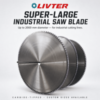 LIVTER Lame de scie circulaire sur mesure de très grand diamètre, lame de scie industrielle de grande taille pour machine à bois lourde