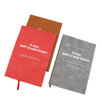 Carnet de luxe en cuir à couverture rigide, carnet personnalisé avec pages personnalisées, agenda personnalisé A5
