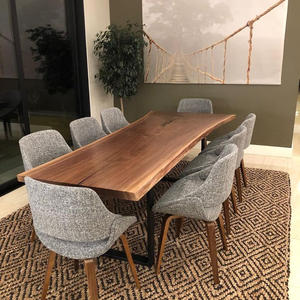 I Beauty vendita calda mobili <span class=keywords><strong>in</strong></span> legno dal vivo <span class=keywords><strong>cucina</strong></span> ristorante ufficio <span class=keywords><strong>noce</strong></span> legno lastra <span class=keywords><strong>tavolo</strong></span> <span class=keywords><strong>da</strong></span> pranzo - Product Image 2