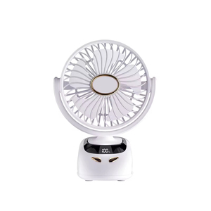 Ture 1800-3000-5400 mAh kỹ thuật số Clip Fan mini xách tay USB có thể sạc lại máy tính để bàn tiếng ồn thấp tuổi thọ pin dài <span class=keywords><strong>LED</strong></span> Đèn ngủ Fan - Product Image 5