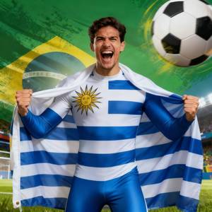 Bandiere Promozionali Personalizzate per la Coppa del Mondo 2026, Mantelle e Bandiere Nazionali Sudamericane per Tifosi di Brasile e Argentina - Product Image 1