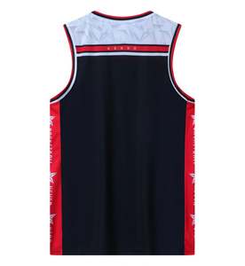 LJ売れ筋プラスサイズクイックドライ抗菌通気性熱伝達印刷メッシュバスケットボールジャージーメンズトレーニング - Product Image 2