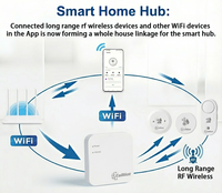 Passerelle WiFi USB Coiliot MQTT, Hub de Maison Intelligente, Pont WiFi Mesh, Contrôle à Distance via l'Application Smart Life, Hub de Maison Intelligente Certifié FCC ID