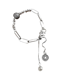สร้อยข้อมือเงินแท้ S925 ลายการ์ตูน ปรับขนาดได้ เหมาะสำหรับผู้หญิง สวมใส่ได้ทุกวัน - Product Image 5