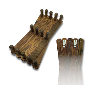 <span class=keywords><strong>Porte</strong></span>-manteau en bois extensible commercial Crochets en bois de pin fixés au mur en accordéon - Product Image 3