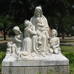 Decoración de jardín Mármol excavado <span class=keywords><strong>a</strong></span> mano Religioso Sagrado Corazón Jesús Escultura Estatua de Cristo - Product Image 5