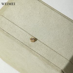 Boîte d'emballage de luxe WEIMEI en microfibre verte avec logo personnalisé, forme octogonale, avec éclairage LED pour bijoux, boucles d'oreilles, bracelets - Product Image 6
