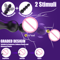 Kovida En gros Jouet sexuel pour homme : Perles anales vibrantes, Vibromasseur vibrant pour point G et prostate, avec anneau de maintien