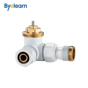 DN15 preset auto heating radiator white temperature control corner thermostatic regulating valve