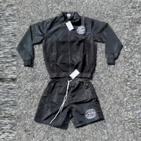 Polos coupe-vent personnalisés, shorts à taille élastique, ensemble 2 pièces, survêtements, t-shirts polo en nylon, pantalons, survêtements pour hommes
