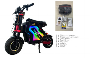 Gefought M5 52V/60V/<b>72V</b> Dual Motor 13/14 Inch Tires Full Suspension Waterproof Lithium <b>Battery</b> 30-50AH App Control 25kmh 200kg - Product Image 4