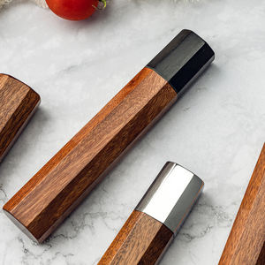 Grandsharp sekizgen doğal afrika ahşap bıçak kolu DIY mutfak bıçağı parçaları çevre dostu bıçak yapma detayları aksesuarları - Product Image 3