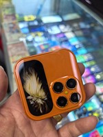 Nuevo Teléfono Móvil Plegable Estilo Naranja 17 Pro Mini Dual SIM con Radio FM, Reproductor de Música y Video, Conector de 3.5mm y Marcación Rápida a Bajo Precio