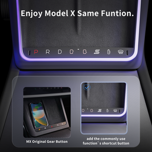 Caricatore Wireless per Console Centrale con Luce Ambientale Xunyue, Pulsante Fisico Intelligente, OEM 12V ABS LHD per Tesla Model 3/Y Juniper - Product Image 6