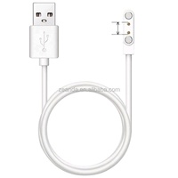 Vente chaude USB 2.0 AM 2 broches montre intelligente magnétique câble de charge rapide 3A charge rapide veste en PVC pour écouteurs