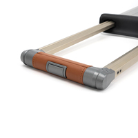 Accessoires de bagages durables extensibles de haute qualité Poignée en cuir Poignée de chariot à bagages réglable télescopique Logo personnalisé OEM