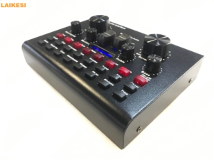 Nuevo Diseño LAIKESI V8S, <span class=keywords><strong>Tarjeta</strong></span> <span class=keywords><strong>de</strong></span> <span class=keywords><strong>Sonido</strong></span> Externa <span class=keywords><strong>de</strong></span> <span class=keywords><strong>4</strong></span> <span class=keywords><strong>Canales</strong></span> para Youtubers, Estudio Móvil, Transmisión en Vivo, con Interfaz USB, Color Negro - Product Image 3