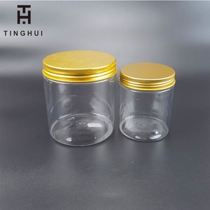 Prix d'usine, pot en plastique PET transparent à large ouverture avec couvercle en aluminium, disponible en 30 ml, 50 ml, 100 ml, 120 ml, 150 ml, 200 ml, 250 ml, 300 ml, 500 ml - Product Image 2