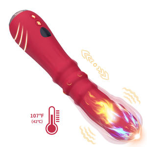 Baguette de massage électrique à 9 vibrations alimentée par USB Jouets sexuels pour adultes Gode Stimulation clitoridienne à main Vibromasseur de poussée du point G - Product Image 1