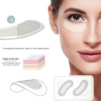 Patch micro-aiguilles dissolvant à l'acide hyaluronique hydrocolloïde pour usage anti-rides sur les yeux et le front, emballage individuel, consommables médicaux