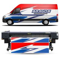 Imprimante à solvant écologique multifonctionnelle 3,2 m, autocollant de voiture, vinyle flexible, bannière grand format, machine d'impression, prix