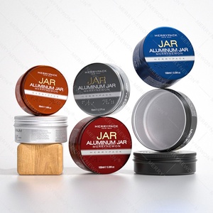 Free Design 100ml Hair Wax Jar Aluminum Tin Can for Cosmetic <b>Body</b> <b>Scrub</b> Packaging - Product Image 5