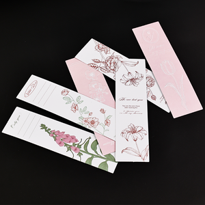 Custom Paper <strong>Bookmark</strong> with Printing logo for Greeting Postcard Gift Business Greeting Paper Cards - Product Image 3
