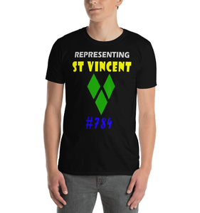 Fabricación de camiseta para hombre Bandera de San Vicente y las Granadinas Camiseta en blanco 250 Gsm Heavy Weight Print Logo Camiseta clásica - Product Image 3