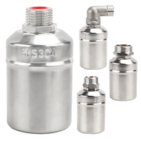Vanne à boisseau sphérique à flotteur automatique robuste en acier inoxydable 1/2 ''304 pour réservoir d'eau OEM d'alimentation manuelle