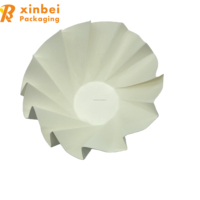 Bol à salade en papier kraft rond brun jetable avec couvercle, revêtement PE, pour emballage alimentaire, type origami