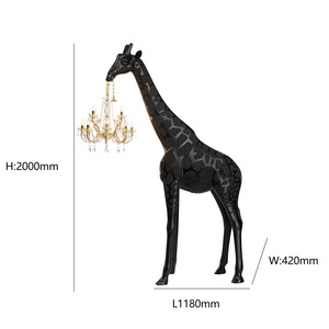 Lampadario Moderno a Forma di Giraffa in Polietilene con Lampada per Ingresso e Soggiorno - Product Image 5