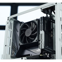 Radiator hitam/putih 4 panas pipa CPU pendingin Down tekanan ultra-tipis ITX kasus Radiator untuk LGA1700 115x1200 AM4