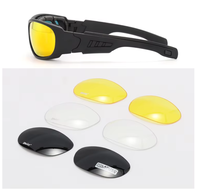 Vente directe d'usine, lunettes tactiques polarisées C6, sports de plein air, anti-vent, anti-explosion, avec 4 lentilles interchangeables