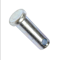 Steel Fastener Bolt Flat Head Clevis Pin with Hole and Cotter Pins DIN 1444 Standard Bright Finish Black 6-100mm Industrial Use