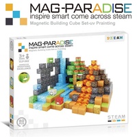 Blocs de construction magnétiques puissants, cubes magnétiques 3D, ensemble de mosaïque professionnel pour enfants, jeu d'entraînement sensoriel et logique