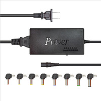 Adaptateur secteur universel pour ordinateur portable 96W Chargeur DC 12V/15V/16V/18V/19V/20V/24V 4-5A pour ASUS DELL Lenovo Sony Toshiba Ordinateur portable