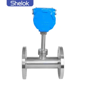 Shelok Ip65 misuratore di portata industriale a vapore in linea Rs485 4 ~ 20ma misuratore di massa di Gas dell'aria termica