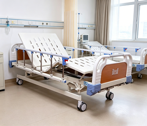 Cama de Hospital Manual de 3 Funciones, Cama Médica de Cuidados Intensivos con Ajuste de Altura General para Clínica y Cuidado de Ancianos - Product Image 3