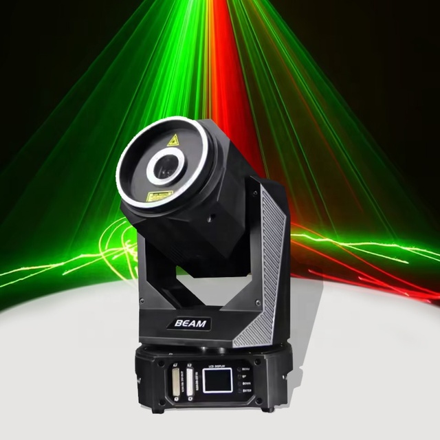 Unique Design Hong He Lighting 10W RGB Laser Beam 3D Animation Moving Head Laser Light with DMX Control for Night Club Laser